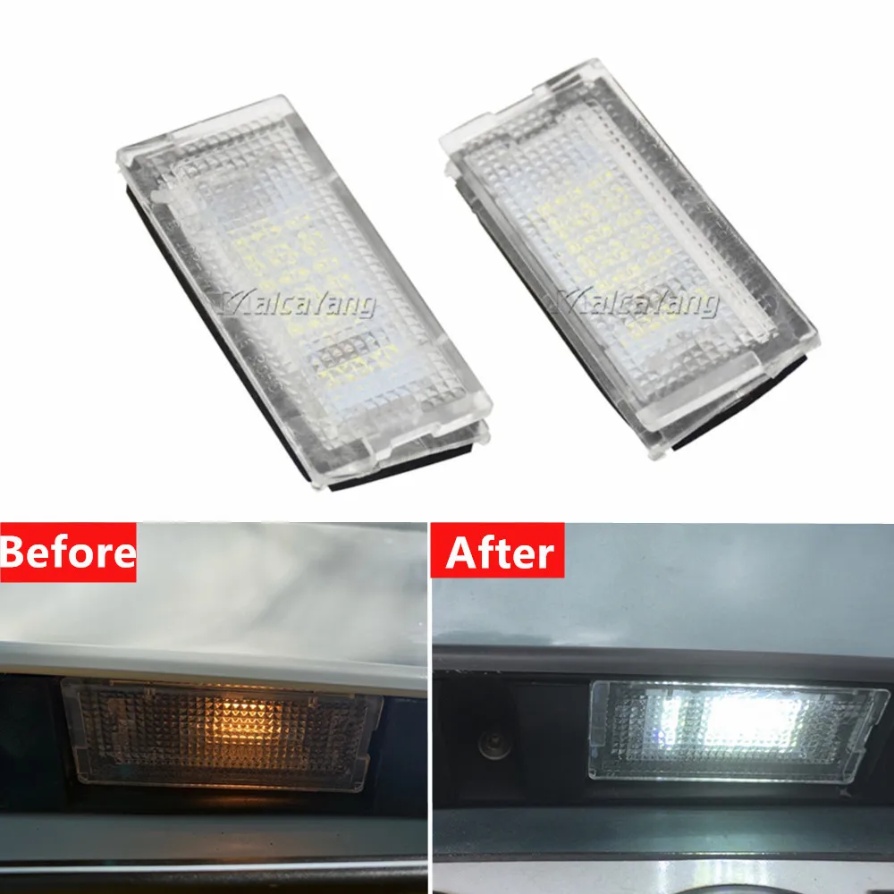 

LED CANBUS Car No Error License Plate Lights bulb For BMW E46 4D(1998-2003) AUTO Number Plate lamp White No Hyper Flash 12V .