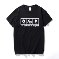 gasp the elements of surprise t shirt science geek nerd funny birthday top cotton short sleeves t shirt unisex euro size