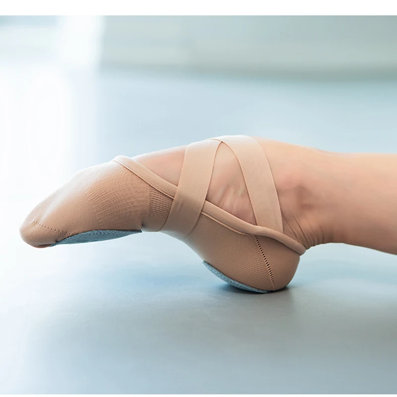 

Ballet shoes Women Stretch Woven Dance Shoes Split Sole Ballet Flats Bandage Pointe Slippers Indoor Sports Shoes Yoga Socks