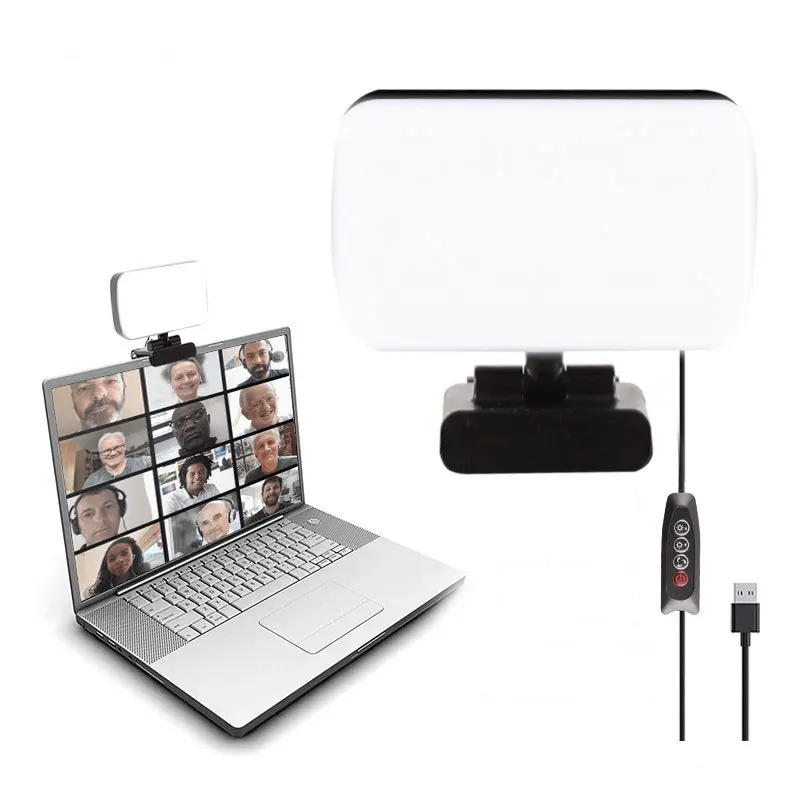 

Led Ring Light Led Lights Video Conference Clip Adjustable Portable Desktop Fill Light Beauty Photography Live Photo Light Lamp