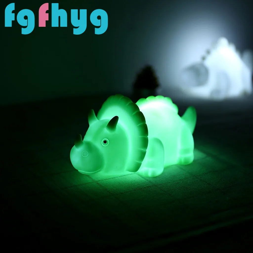 Светодиодные игрушки Лидер продаж мультяшный светодиодный мини динозавр лампа