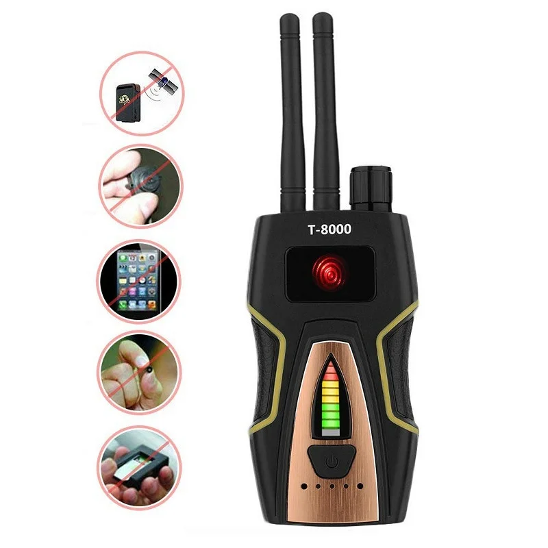 

Wireless Dual Antenna RF Signal Detector Anti-spy Candid Camera GSM Audio GPS Scan Finder Privacy Protect Security Dropship