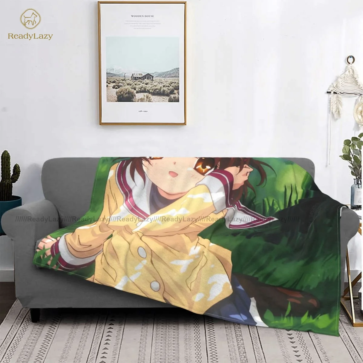 

Clannad одеяло автомобильное мягкое одеяло Дешевое теплое флисовое покрывало