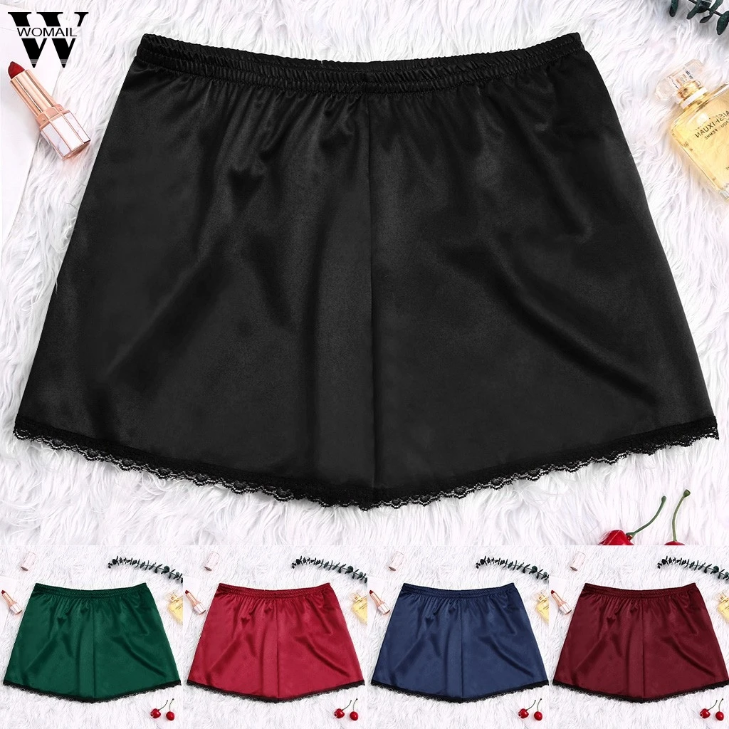 

Womail Satin Silk pijamas mujer Shorts new Summer Pajamas Short Sexy Night Pajamas Sleepwear para mujer Women Shorts comfort