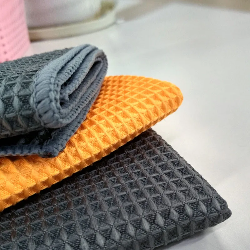 Microfiber Cleaning Cloth Car Wax Polishing Detailing Towel Wash Traceless Duster Kitchen Cleaner 40x40cm|Чистящие салфетки| |