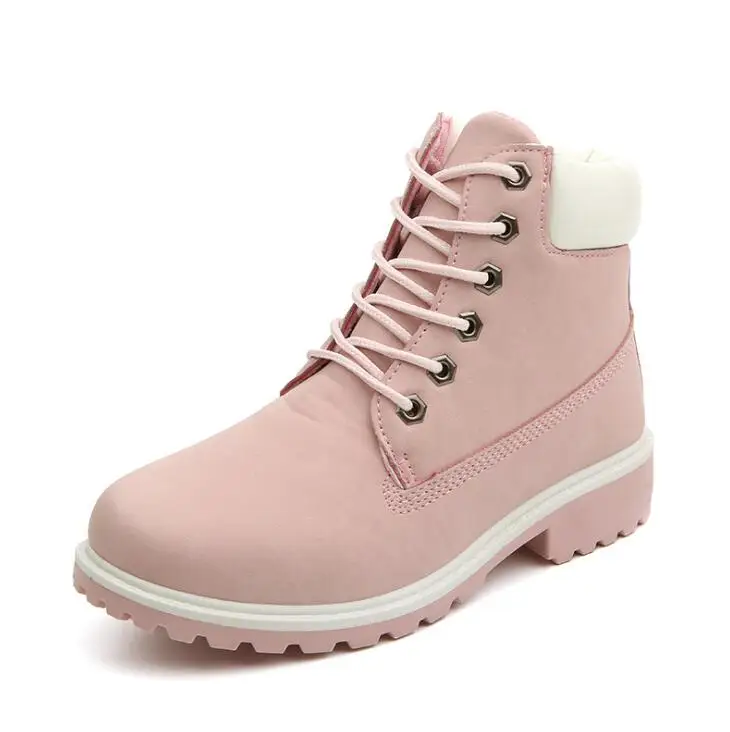 Новинка зимние женские ботильоны кожаные ботинки на меху теплые плюшевые