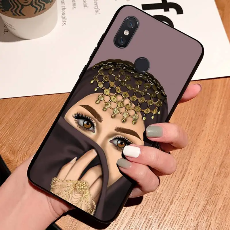 

Woman In Hijab Face Muslim IslamicGirl coque cover Phone Case For Xiaomi Redmi note 7 8 9 t k30 max3 9 s 10 pro lite