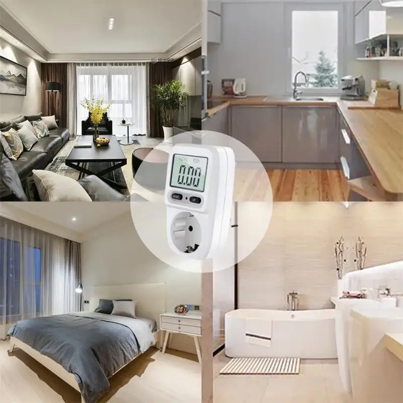 Smart Billing Socket Energy Monitoring Cost Meter LCD Screen Power Metering | Электроника