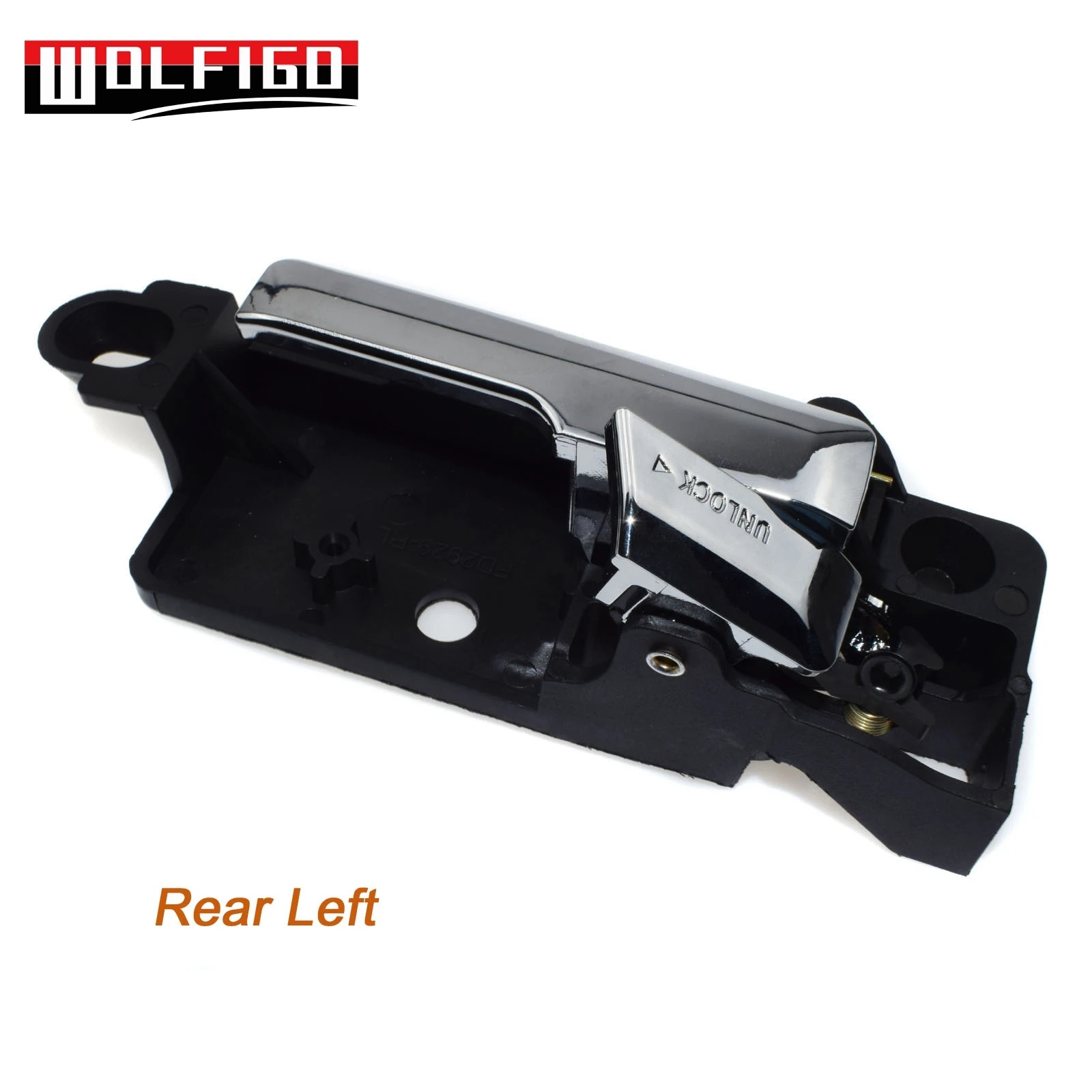 WOLFIGO Хромированная ручка межкомнатной двери для Ford Fusion Lincoln MKZ Mercury Milan 6E5Z5422600, 6E5Z5422601B, 6E5Z5422600A, 6E5Z-5422601 - Цвет: Rear Left Side