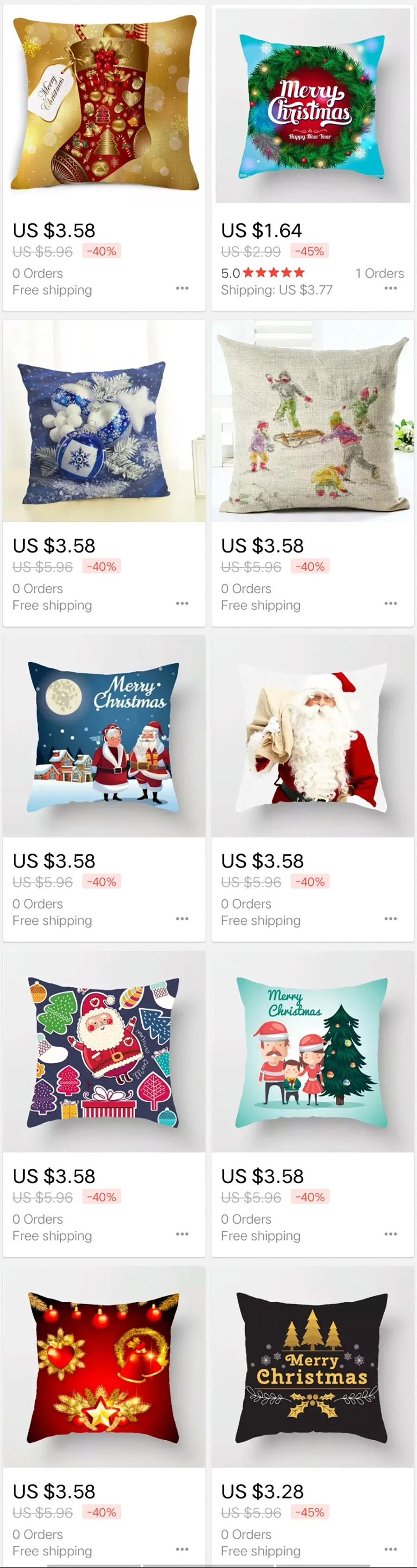 New Year Christmas Decorations For Home Christmas Ornaments Navidad Frozen Party Decorative Wholesale Cushion Cover