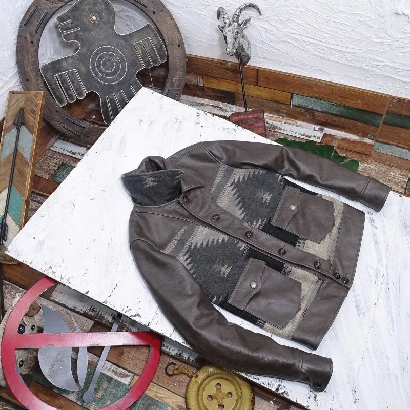 

Импортный батик Morandi celadon, американский Ретро стиль, натуральная кожа, телячья кожа