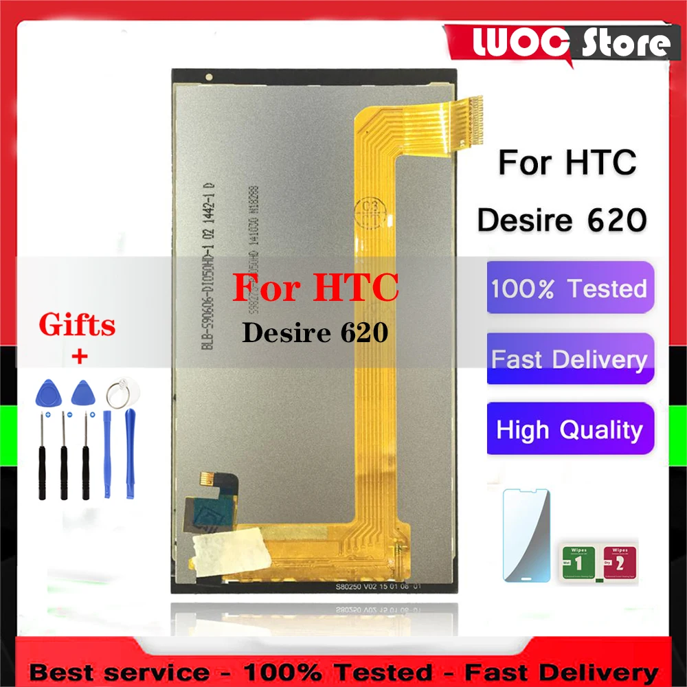 

New High Quality Super LCD Display For HTC Desire 620G Touch Screen Digitizer Assembly Replacement Parts 620 620U 620T