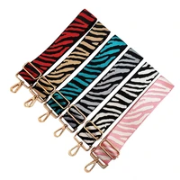 130cm bag straps handbag belt 5cm wide zebra pattern shoulder bag strap handle accessory adjustable replacement bags belt parts