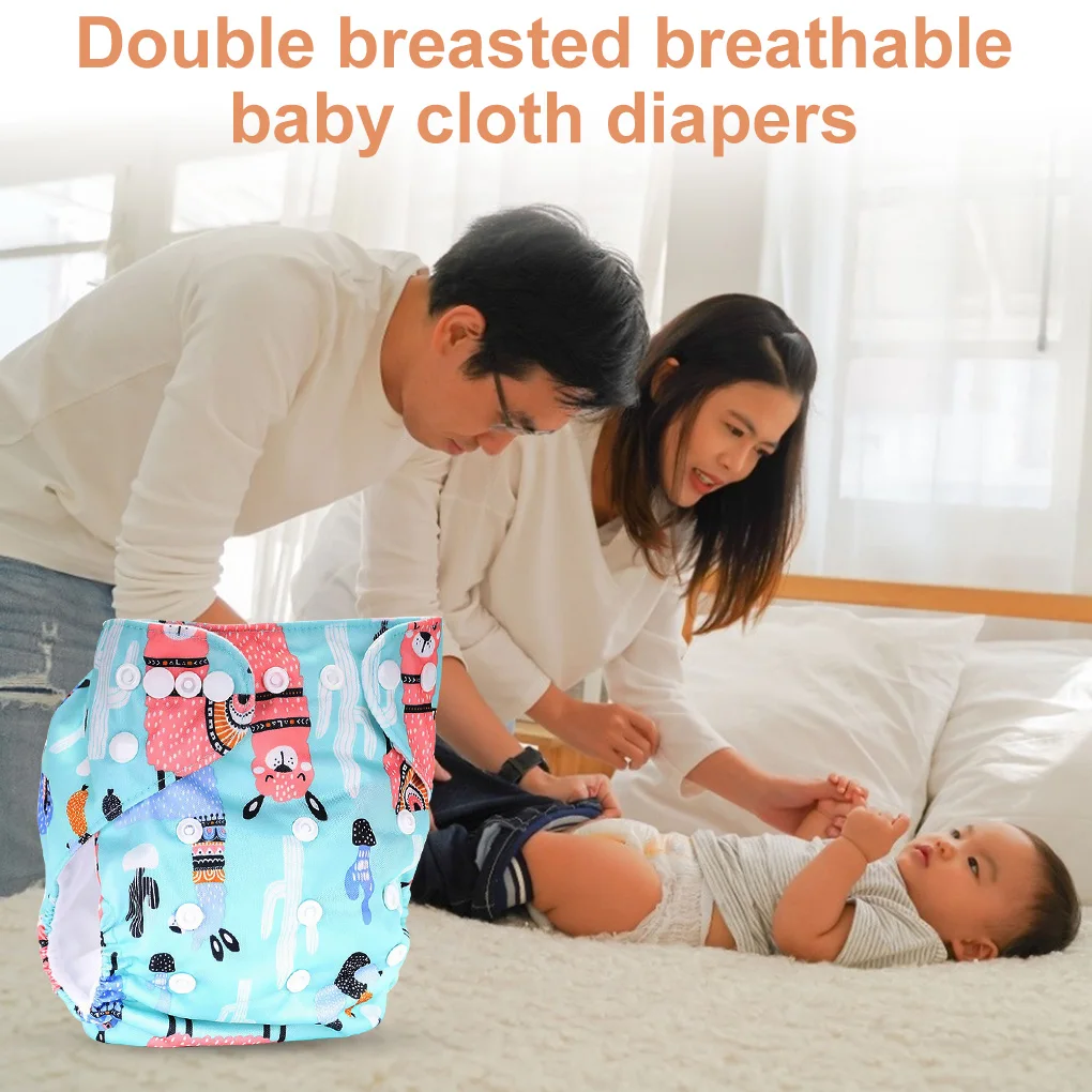 

1 шт. многоразовые тканевые подгузники; Регулируемый Детский подгузник моющийся подгузник тканевые подгузники для новорожденных без побоч...