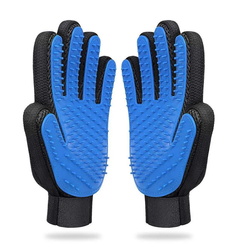 

Pet Rubber Bath Mittens Grooming Glove Puppy Massage Grooming Glove Hair Remover Brush Dog Deshedding Cleaning Pet Supplies