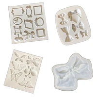jewelry mold bow tie collection silicone mold fondant sugarcraft mould gum paste chocolate resin cake mold jewelry baking tools