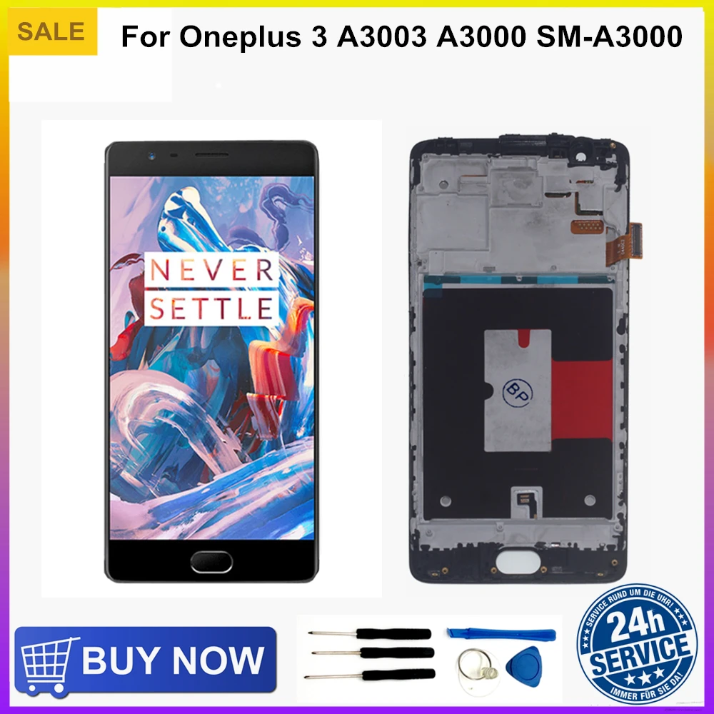Оригинальный ЖК-дисплей AMOLED для oneplus 3 3T ЖК-экран A3003 A3000 A3010 | Мобильные телефоны и