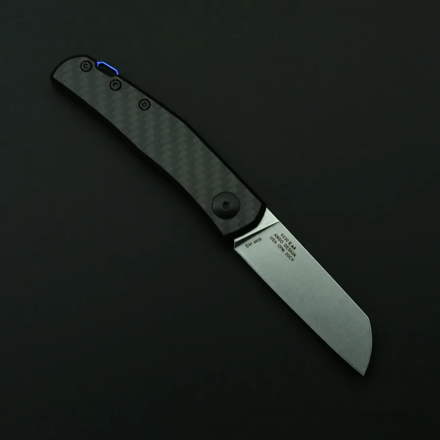 ZT 0230 новый складной нож из углеродного волокна с ЧПУ формовочная ручка Mark 20CV
