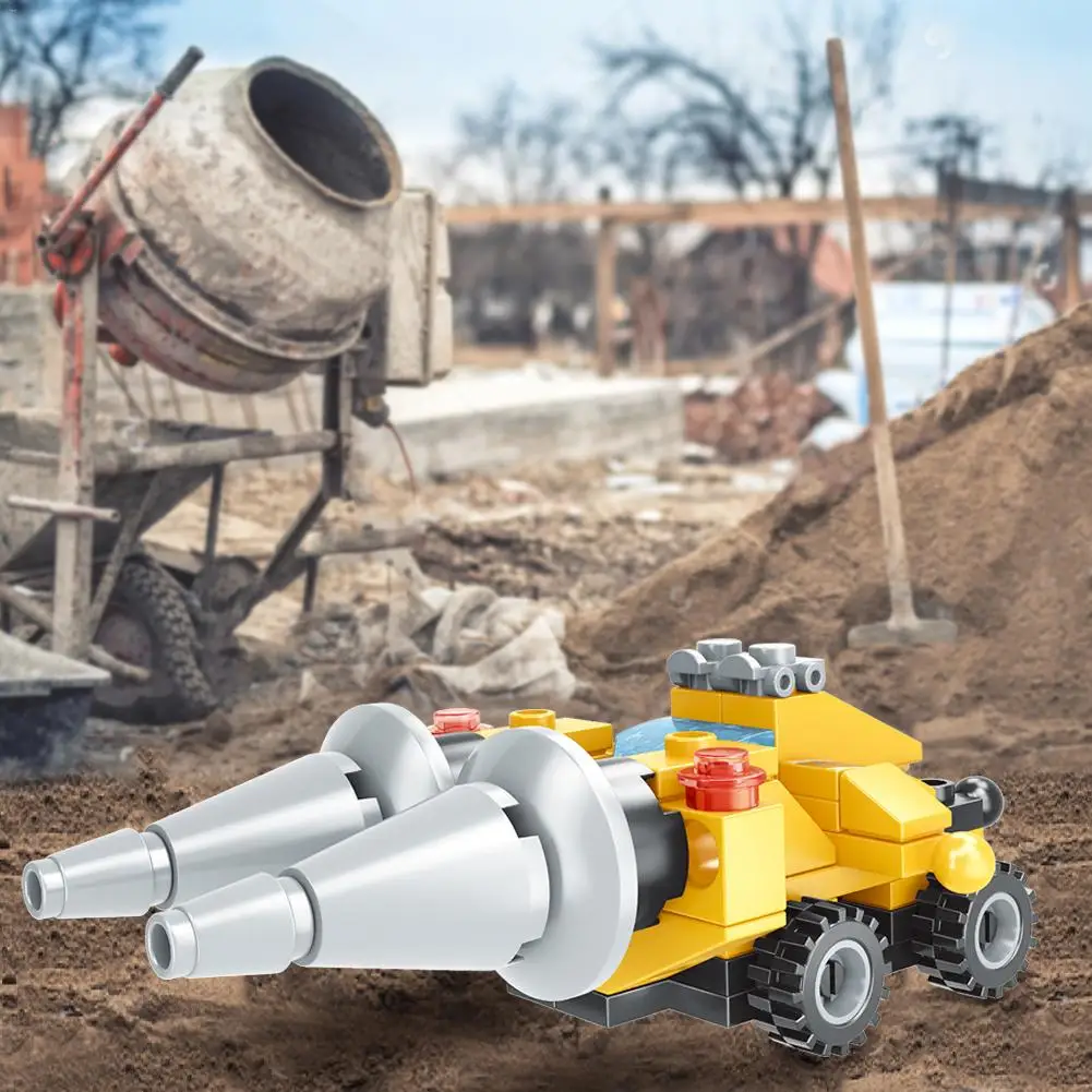 8-в-1 DIY деревянные головоломки инженерных автомобиль строительные блоки