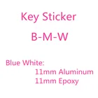 Наклейки для автомобильных ключей, 100 шт., 500 шт., 1000 см, 11 мм, 1,1, наклейки, эмблема, значок, аксессуары для стайлинга автомобилей