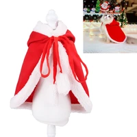 christmas red hooded cape halloween magic cloak santa hat for cats dogs large holiday cross dressing kitten puppy costumes