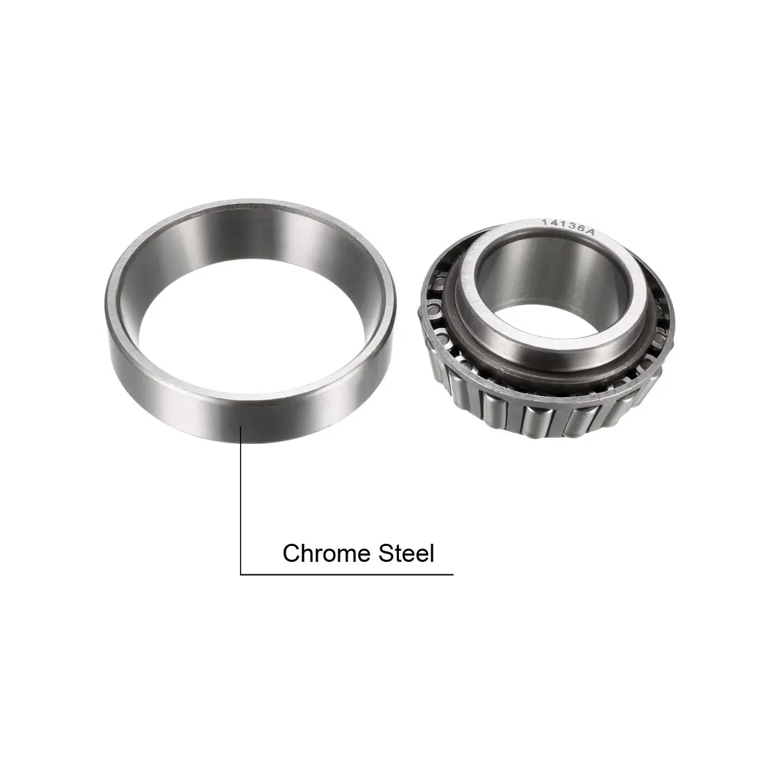 

uxcell 2pcs 14136A/14276 Tapered Roller Bearing Cone and Cup Set 1.375" Bore 2.717" O.D. 1.0622" Width