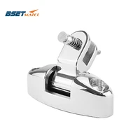 stainless steel 316 boat bimini top mount swivel deck hinge with rubber pad quick release pin marine accessories