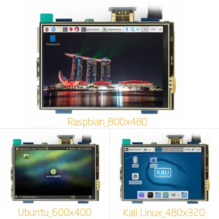 

3.5 inch LCD HDMI USB Touch Screen Real HD 1920x1080 LCD Display Py for Raspberri 3 Model B / Orange Pi (Play Game Video)MPI3508