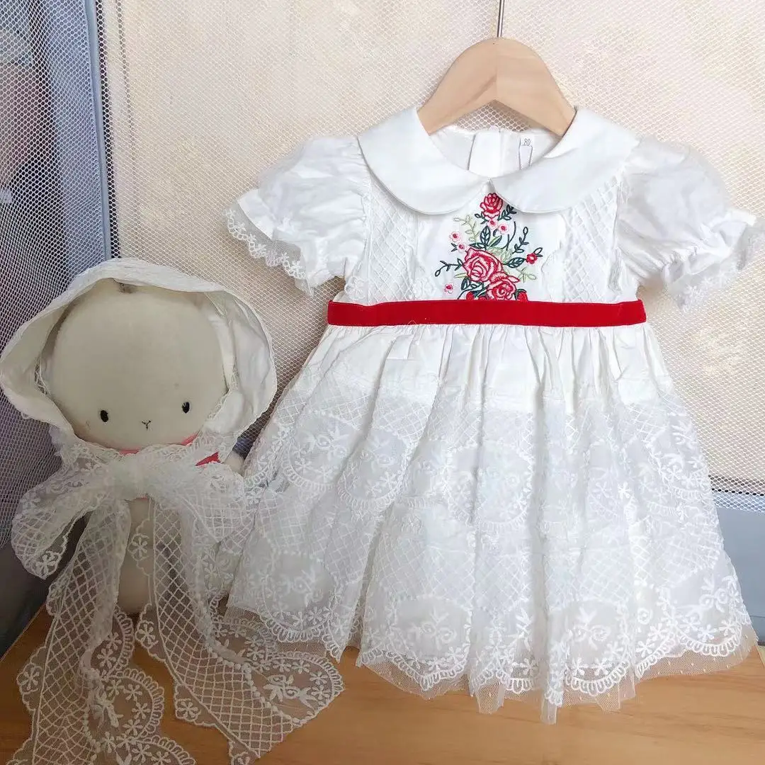 

Summer Baby Girls Dress Flower Girl Dresses Kids Dresses for Girls Eid Dress for Party and Festival Dress Fashion Sweet Dress