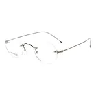 Титановые очки без оправы Стив рабочие мужские круглые очки RX оптические легкие очки