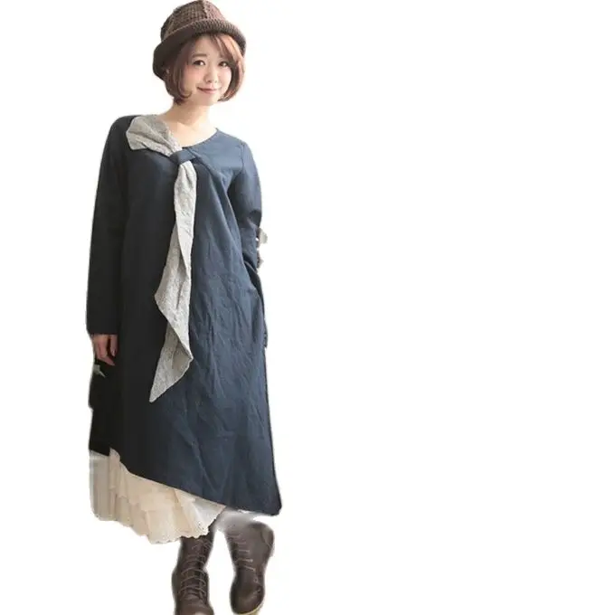 Женское винтажное платье в стиле хиппи с длинным рукавом | Женская одежда