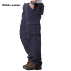 Брюки-карго мужские хлопковые, Повседневные Дышащие длинные штаны, боевые армейские тактические штаны в стиле милитари со множеством карманов