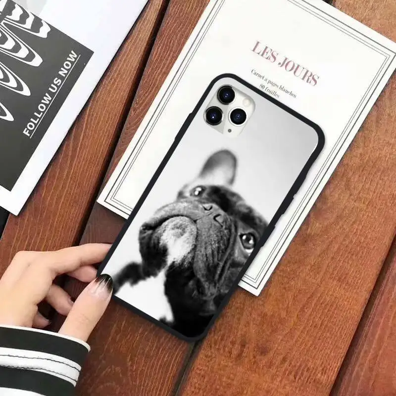 

Cute Funny French Bulldog Phone Case for iPhone 11 12 pro XS MAX 8 7 6 6S Plus X 5S SE 2020 XR