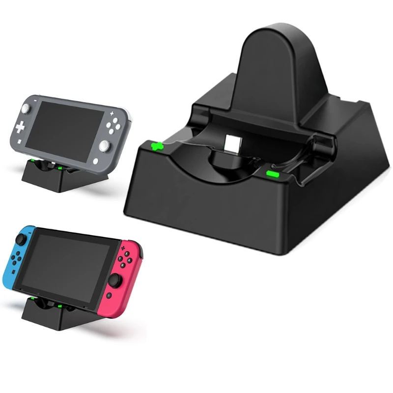 

Charging Dock for Switch/Lite/Joy-Con/PRO Compact Charger Stand Station with LED Indicator and Type C Charging Cable