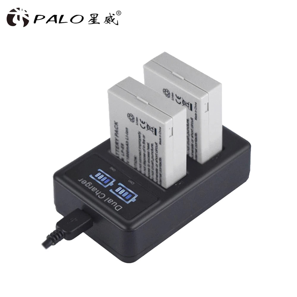 

PALO LCD Display LP-E8 USB Camera Battery Charger for Canon EOS 550D 600D 650D 700D X4 X5 X6i X7i T2i T3i