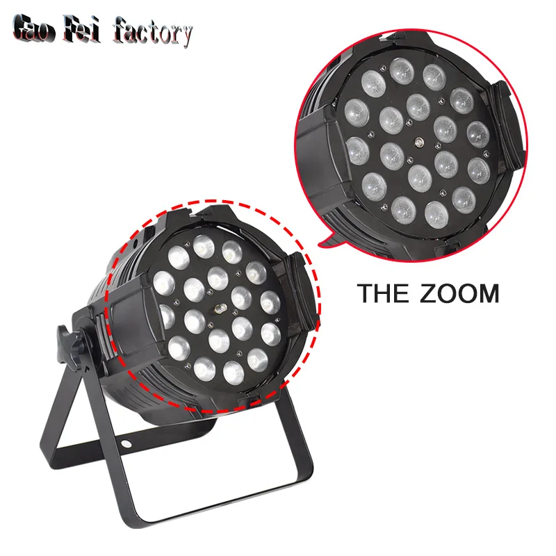 Лира Led Zoom Dmx Par светильник с 18X12W RGBW 4In1 может для Dj вечерние диско|Эффект освещения