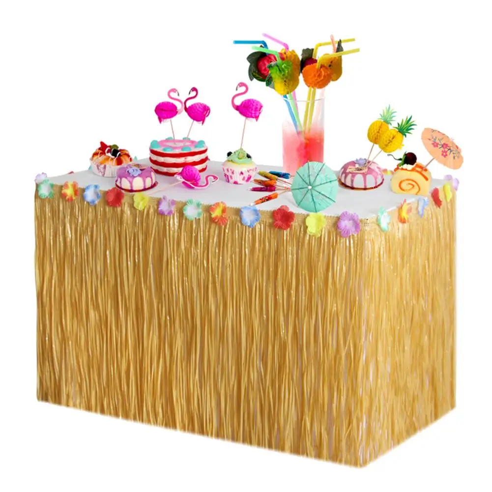 Комплект гавайской юбки для стола 145 шт. праздничное вечернее платье украшение