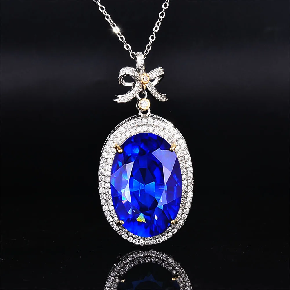 

Женское колье с подвеской из серебра 925 пробы