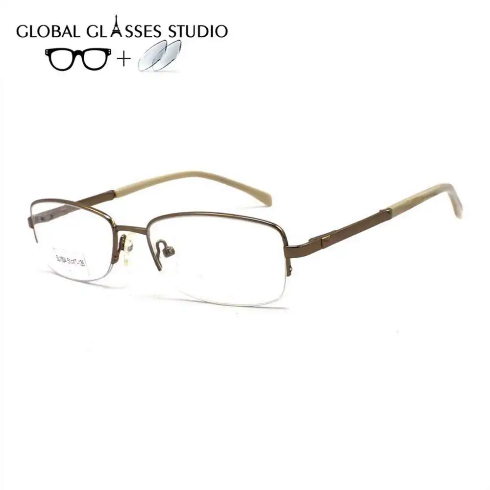 Высокое качество Классические полуметаллические оправы для очков металлическая