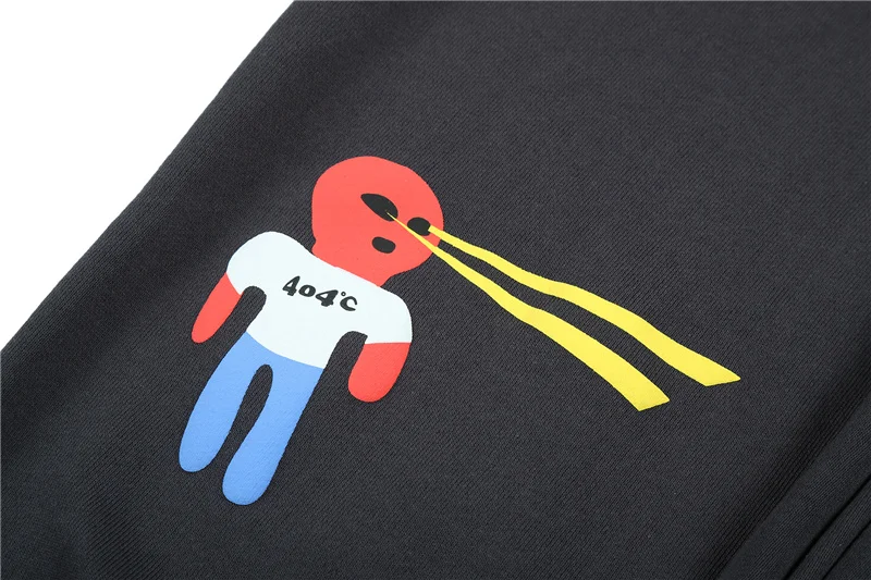 Cartoon Print Sweatpants Men Women High Quality Kanye West Pants Cotton Season Series Trousers Pocket | Мужская одежда