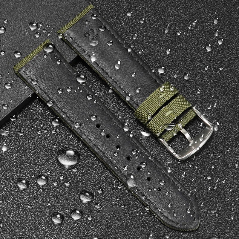 Nylon Watchband Replacement Tissot Seiko Mido Canvas Men's Wristband 18mm 19mm 20mm 21mm 22mm 23mm 24mm