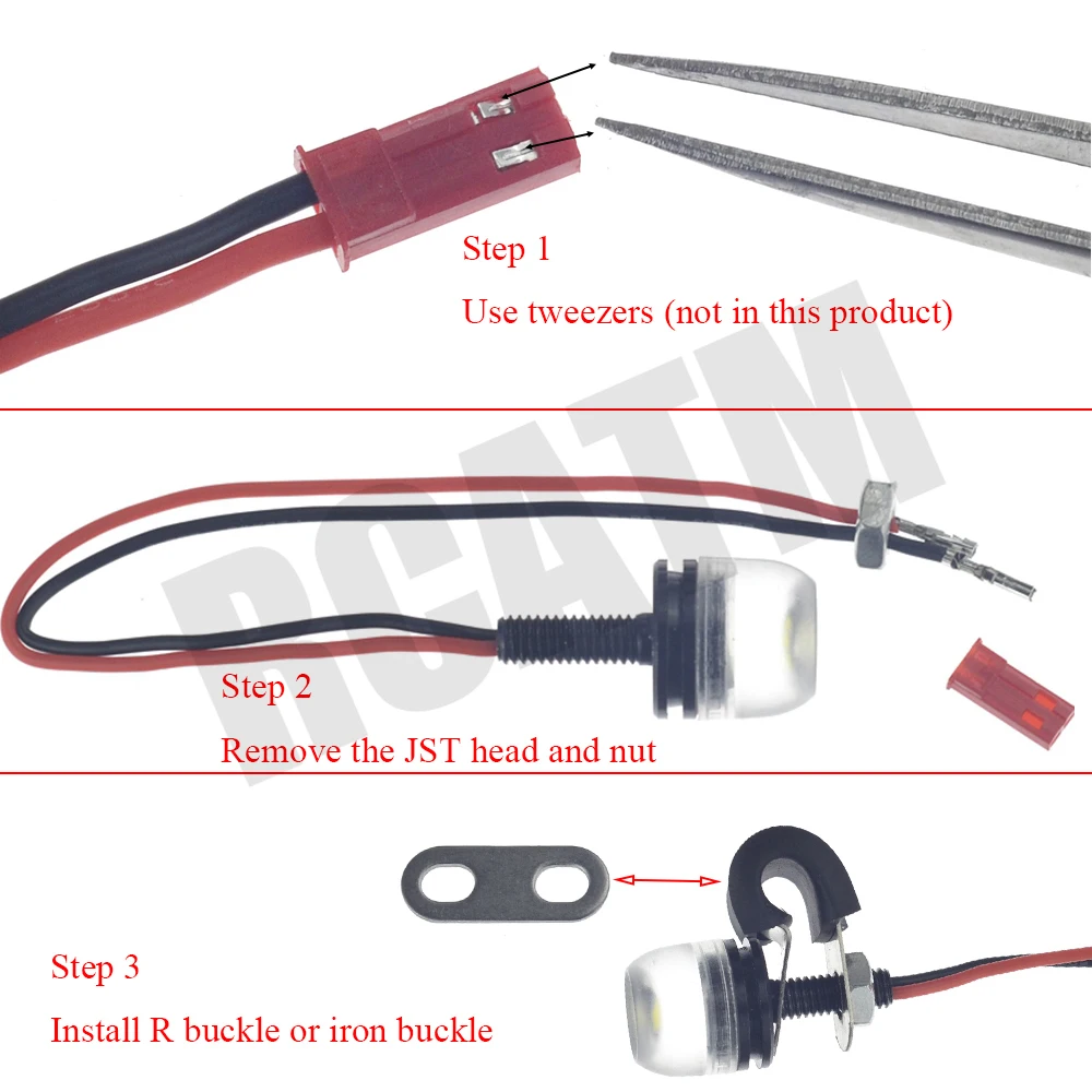 2шт rc автомобиль светодиодный