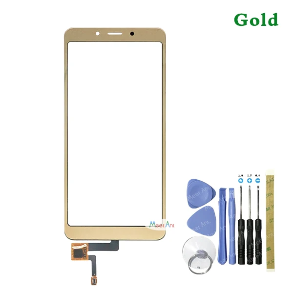 Gold Have Tool Высокое качество 5,45 ''для Xiaomi Redmi 6 6A сенсорный экран дигитайзер сенсор внешнее стекло объектив панель Черный Белый Золотой - Цвет: Gold Have Tool