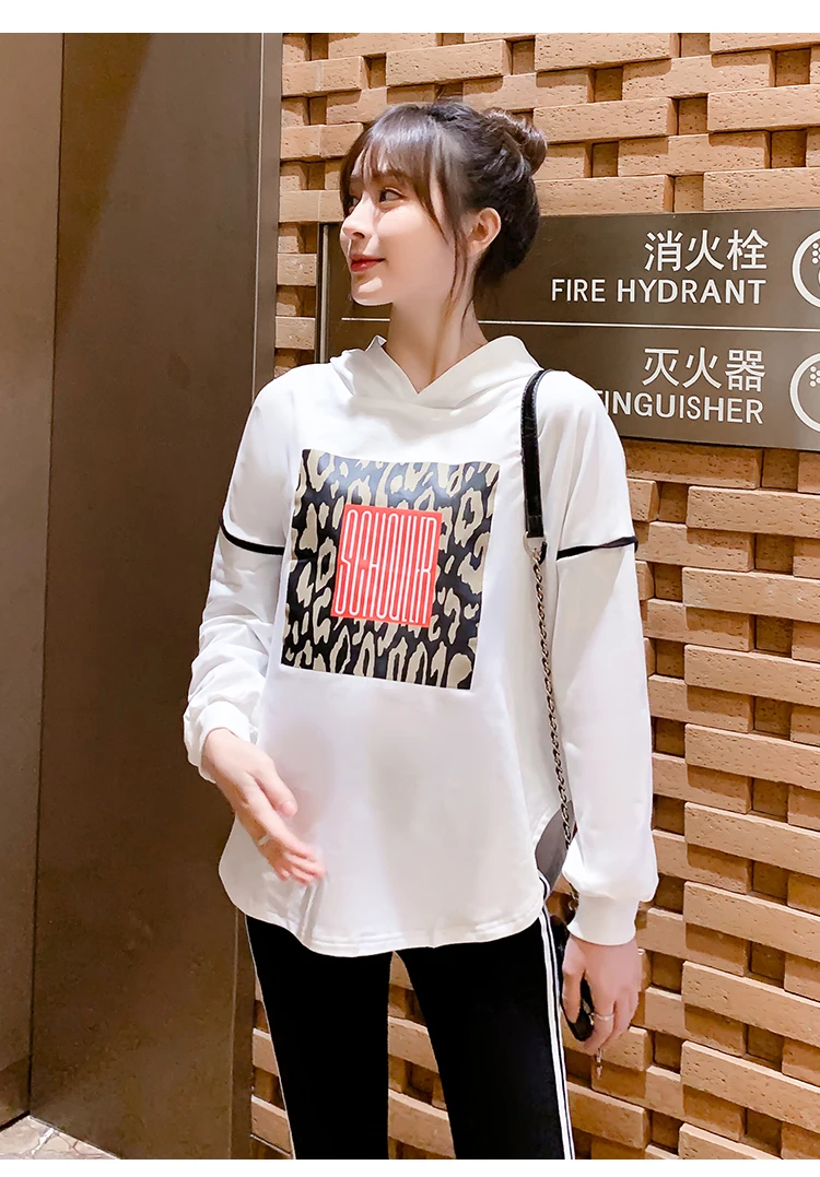 Spring Maternity Top Leggings Suits Long Sleeved Sweatshirt Sets Clothes for Pregnant Women Sports Hoodie Autumn Clothing C880
