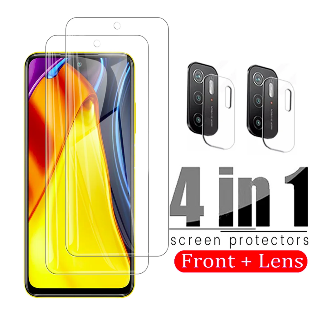 

Full Cover Screen Protectors for Xiaomi Poco M3 Camera Lens Protective Film for Xiaomi Poco M3 Pro 4G/5G 6.5 incheTempered Glas