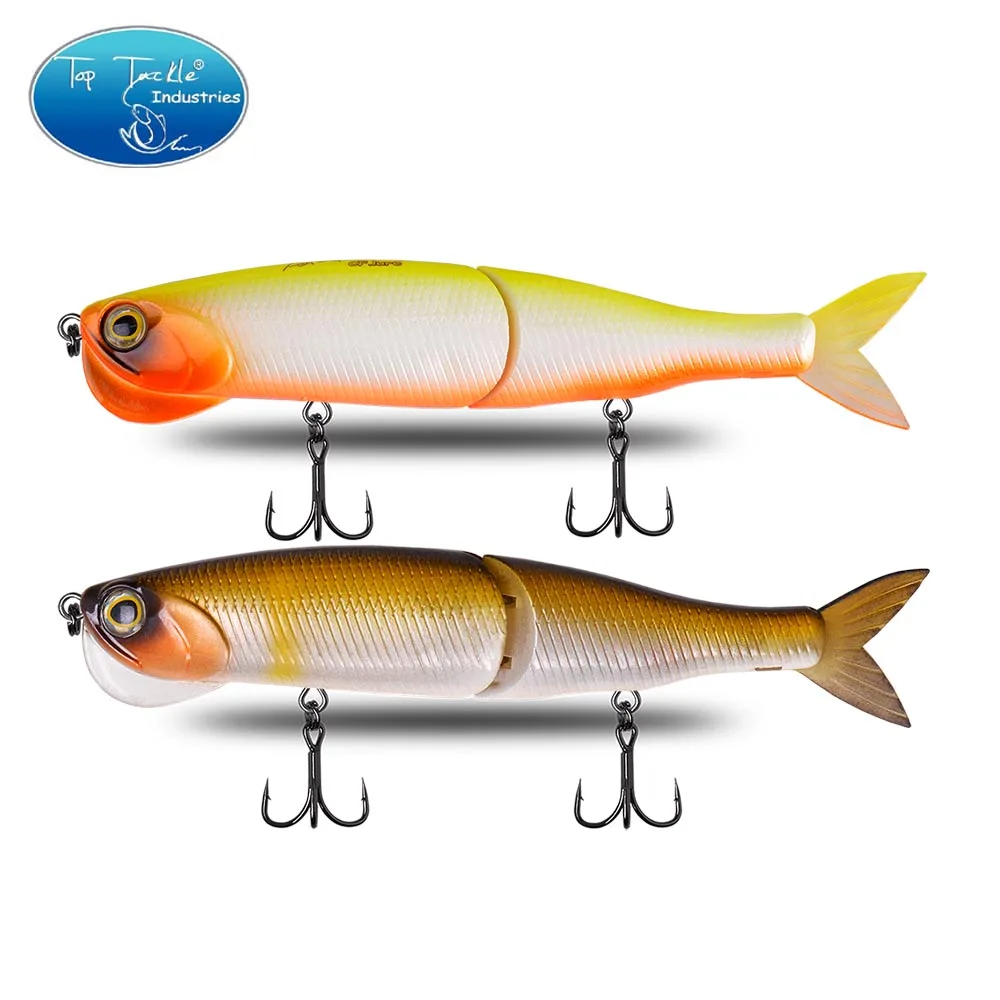 

CF Lure 140mm 29g 6Color Jointed Bait Swim Baits Crystal Mouth with Soft Tail Fishing Lure