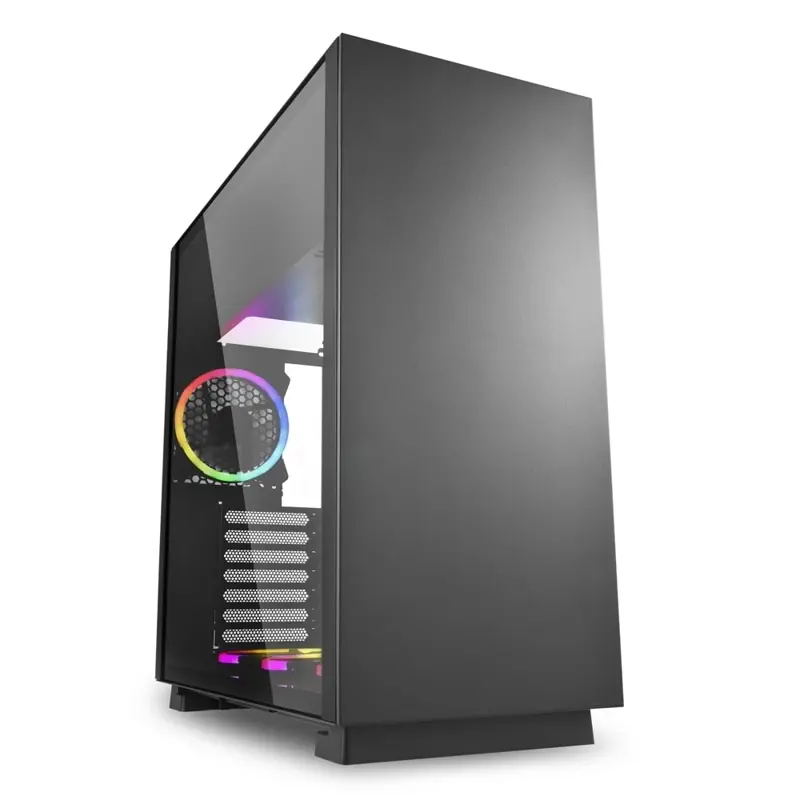 Корпус игровой для ПК Sharkoon PURE STEEL E ATX mATX Mini ITX SSI CEB EEB Midi Tower 4x120mm fan 2x USB 3.0|Корпуса