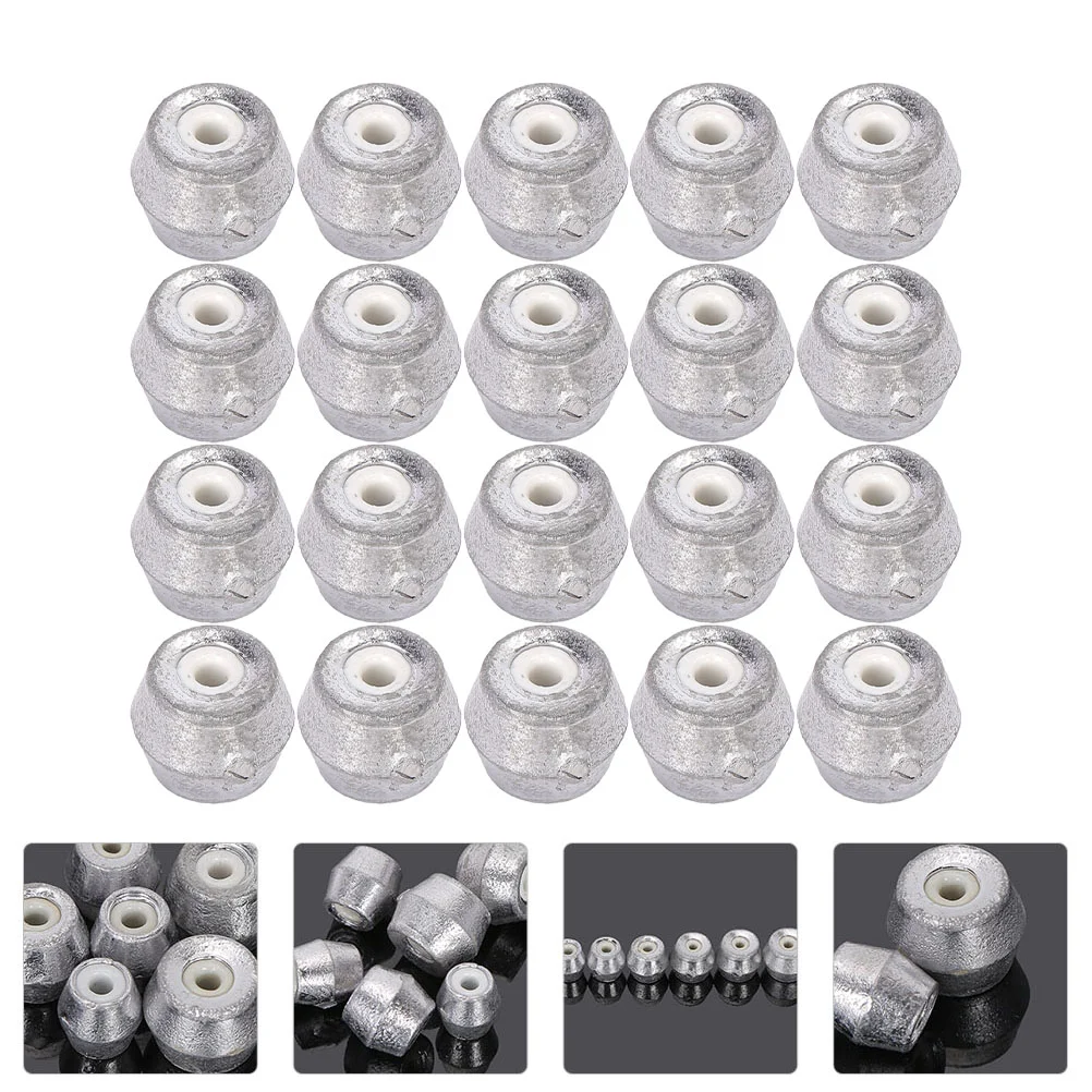 

20Pcs Practical Fishing Sinkers Simple Shape Sinker Fishing Accessories