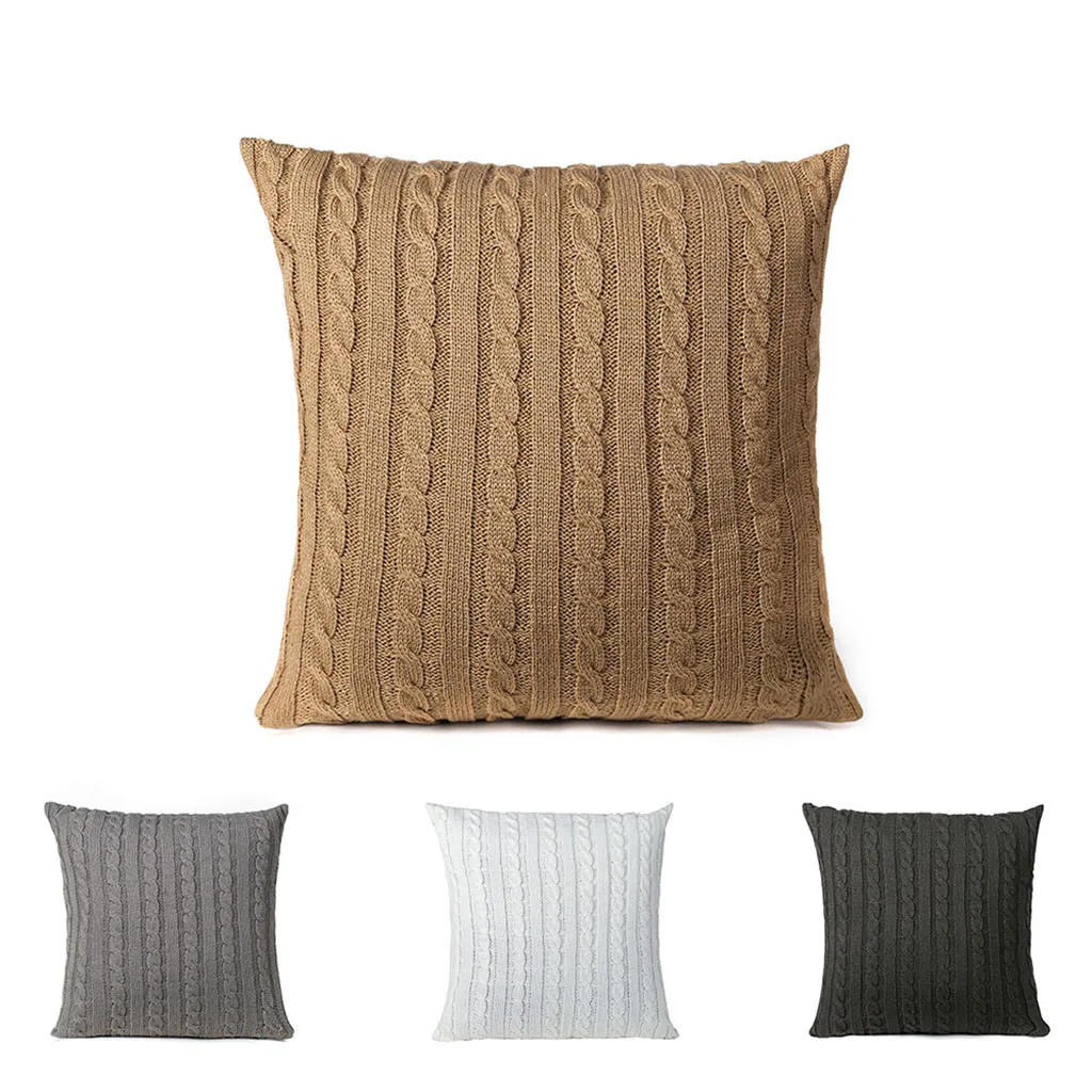 

Cuscini Simple Fashion Acrylic Throw Pillow Cases Cafe Sofa Cushion Cover 45x45cm Almohada Cervical Almohadas Cama Oreiller