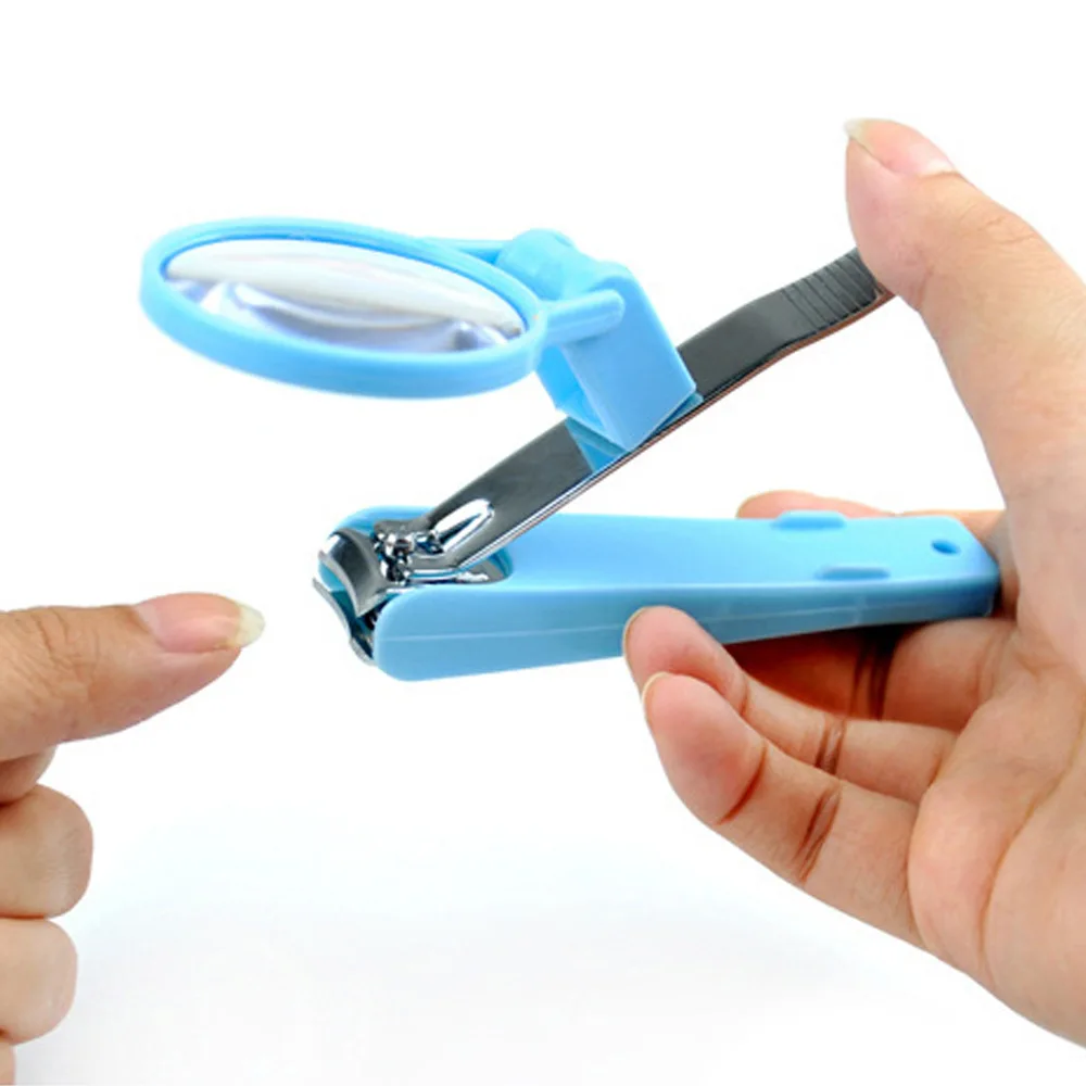 

Elderly And Children Pocket Finger Toe Nail Clipper Cutter with Magnifying Glass Trimmer Manicure Pedicure Care Scissors Tools